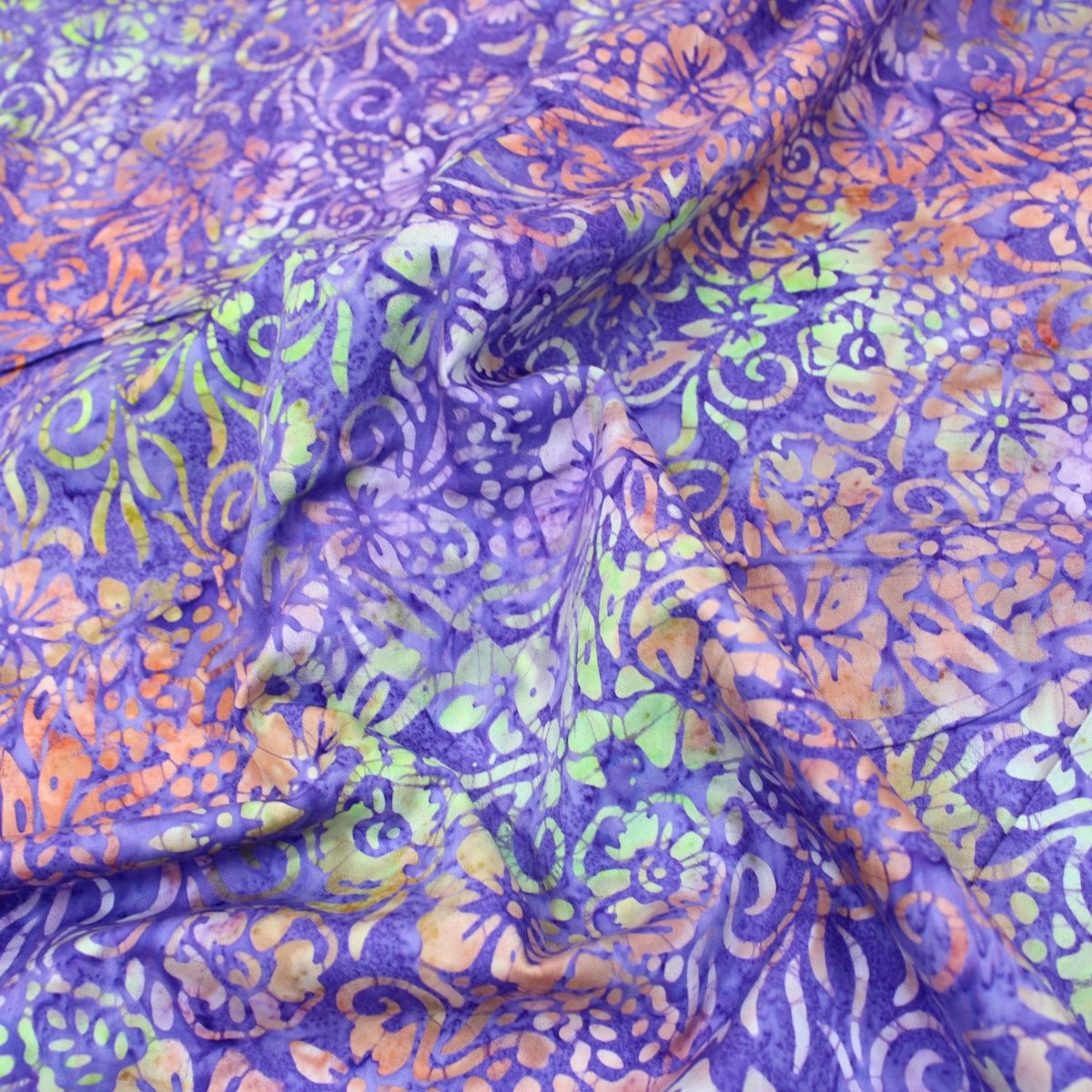 Premium Quality 100% Cotton Bali Batik - Balinese - 45" Wide Purple - Pound A Metre