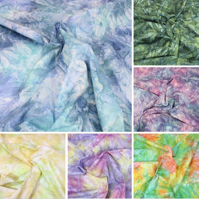 Pound A Metre Premium Quality 100% Cotton Bali Batik (BK410)- 6 Colours Available