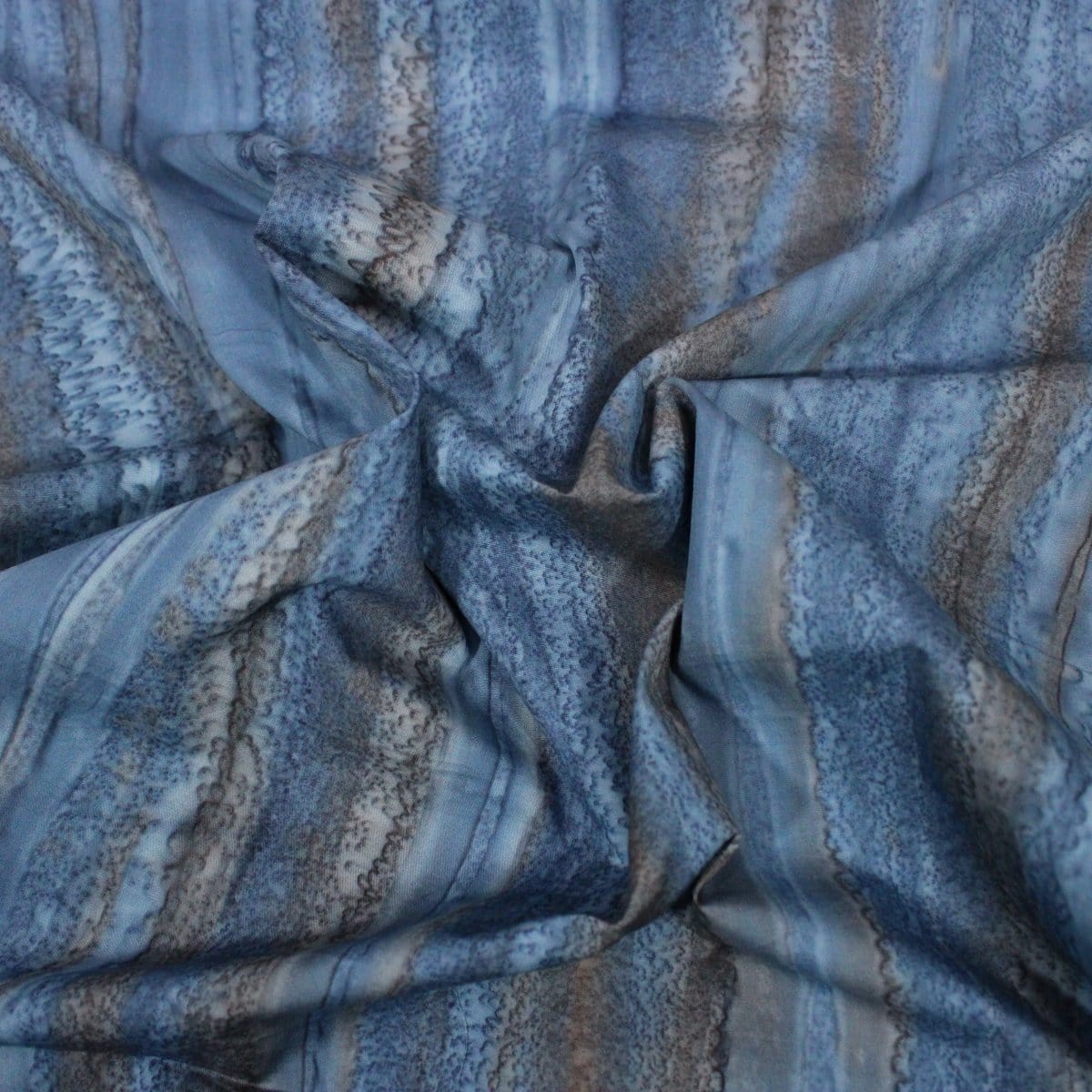 Pound A Metre Per Metre / Dark Blue (BK417/J) Premium Quality 100% Cotton Bali Batik (BK417)- 10 Colours Available