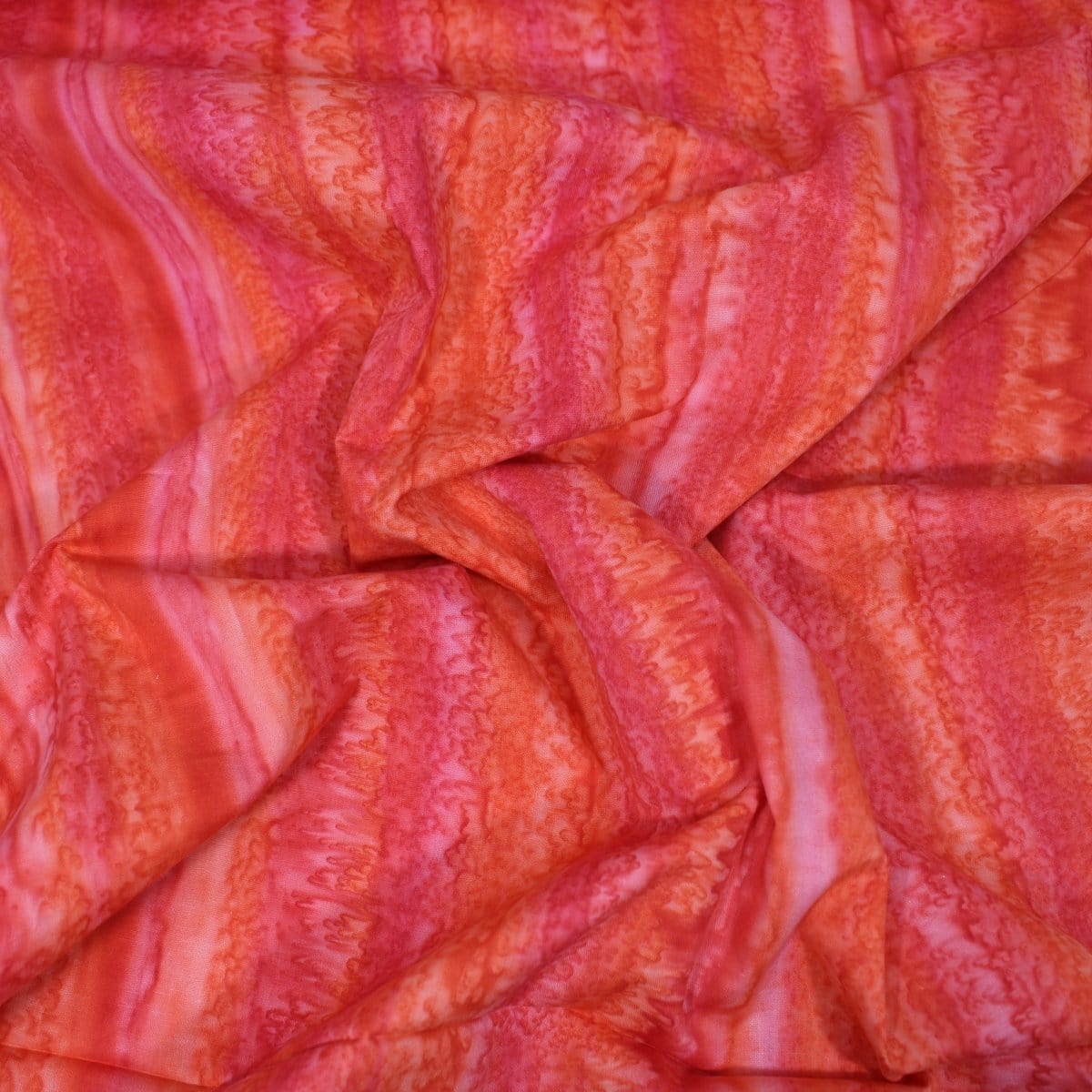 Pound A Metre Per Metre / Pink & Orange (BK417/F) Premium Quality 100% Cotton Bali Batik (BK417)- 10 Colours Available