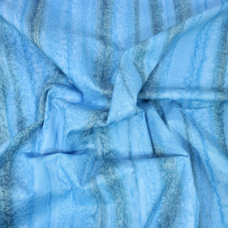 Pound A Metre Per Metre / Blue (BK417/I) Premium Quality 100% Cotton Bali Batik (BK417)- 10 Colours Available