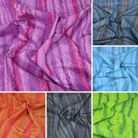 Pound A Metre Premium Quality 100% Cotton Bali Batik (BK417)- 10 Colours Available