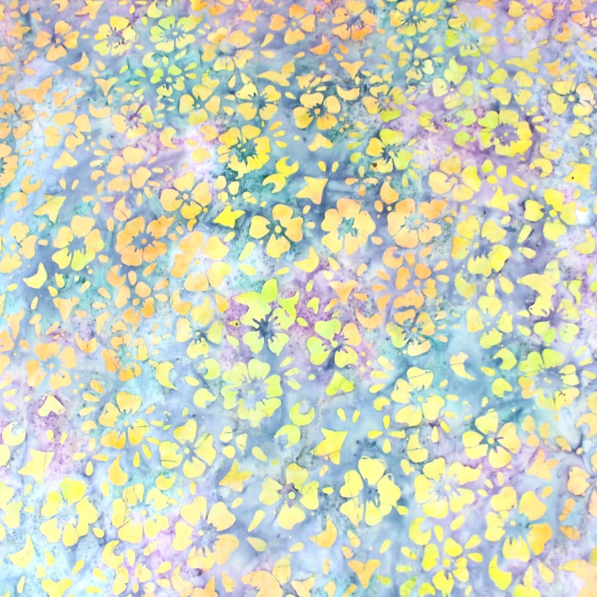 Pound A Metre 1 Metre Premium Quality 100% Cotton Bali Batik - Bloom - 45" Wide Colour Splash