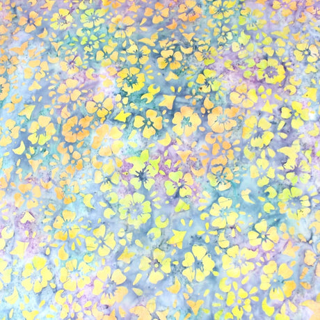 Pound A Metre 1 Metre Premium Quality 100% Cotton Bali Batik - Bloom - 45" Wide Colour Splash