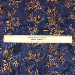 Premium Quality 100% Cotton Bali Batik - Buttercup - 45" Wide Deep Purple - Pound A Metre