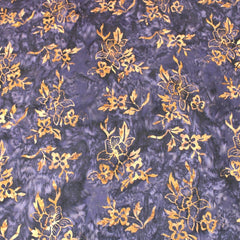 Premium Quality 100% Cotton Bali Batik - Buttercup - 45" Wide Deep Purple - Pound A Metre