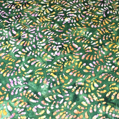 Premium Quality 100% Cotton Batik - Paint Slash - 45" Wide Bottle Green - Pound A Metre