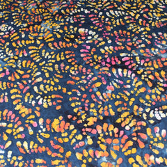 Premium Quality 100% Cotton Batik - Paint Slash - 45" Wide Navy - Pound A Metre