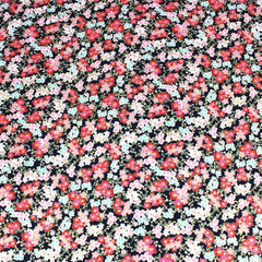 Premium Quality 100% Oriental Foil Cotton - Blossom - 55" Wide Navy - Pound A Metre