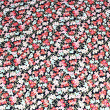 Pound A Metre 1 Metre Premium Quality 100% Oriental Foil Cotton - Blossom - 55" Wide Navy