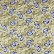 Pound A Metre 1 Metre Premium Quality 100% Oriental Foil Cotton - Japanese Dragon - 55" Wide Antique Gold