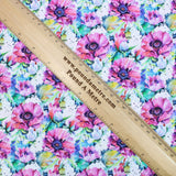 Premium Quality 100% Quilting Cotton - Floral Range - Pink Flower - 45’ Wide - Pound A Metre