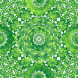 Pound A Metre Full Metre Premium Quality 100% Quilting Cotton - Irish Luck Range - Geometric Clover - 45’ Wide