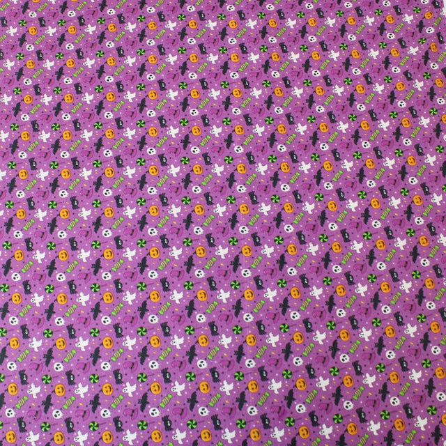 Pound A Metre Full Metre Premium Quality 100% Quilting Halloween Cotton 45' Wide Ghosts Friends