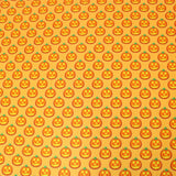 Pound A Metre Full Metre Premium Quality 100% Quilting Halloween Cotton 45' Wide Orange Pumpkin