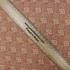 Premium Quality 100% Riggid Floral Cotton 44" Wide Orange - Pound A Metre