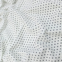 Premium Quality Brushed Polka Jersey 60" Wide Black & White - Pound A Metre