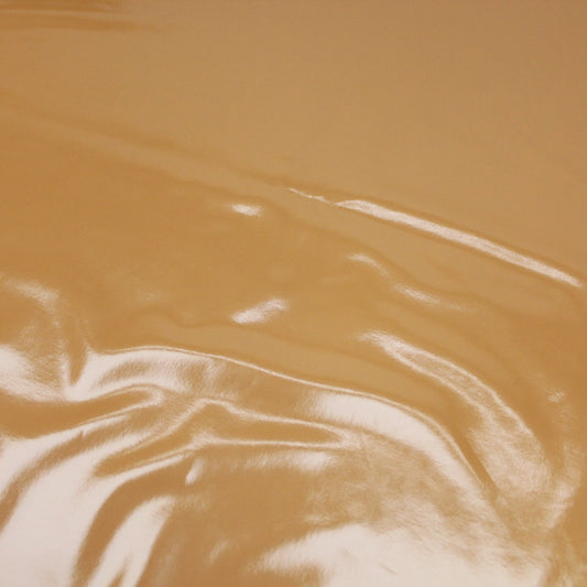 Premium Quality Luxury High Gloss Soft PVC Vinyl Fabric 55" Wide - Brown - Pound A Metre