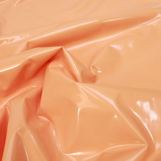Premium Quality Luxury High Gloss Soft PVC Vinyl Fabric 55" Wide - Orange - Pound A Metre