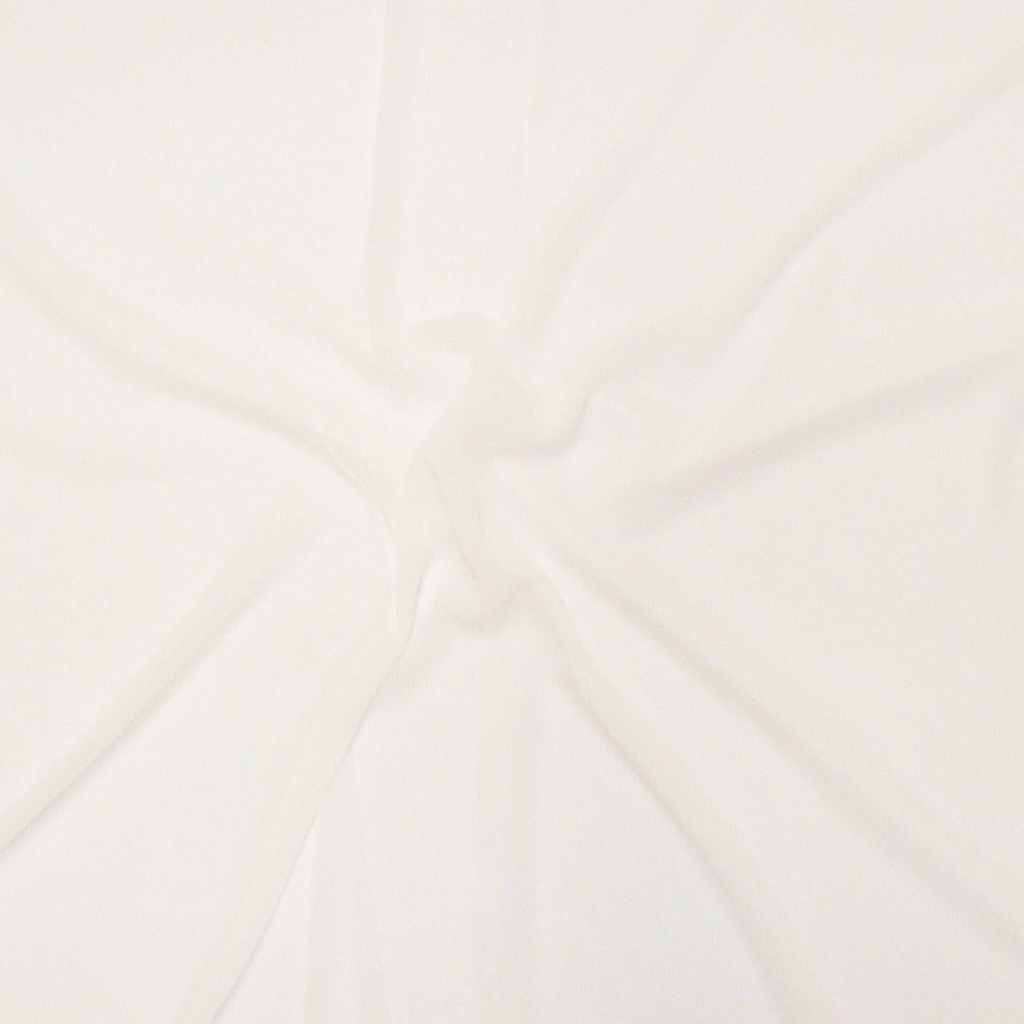 Pound A Metre Per Metre / White Premium Quality Plain Georgette 59" Wide - Variations Available