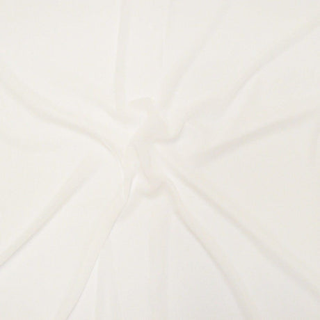 Pound A Metre Per Metre / White Premium Quality Plain Georgette 59" Wide - Variations Available