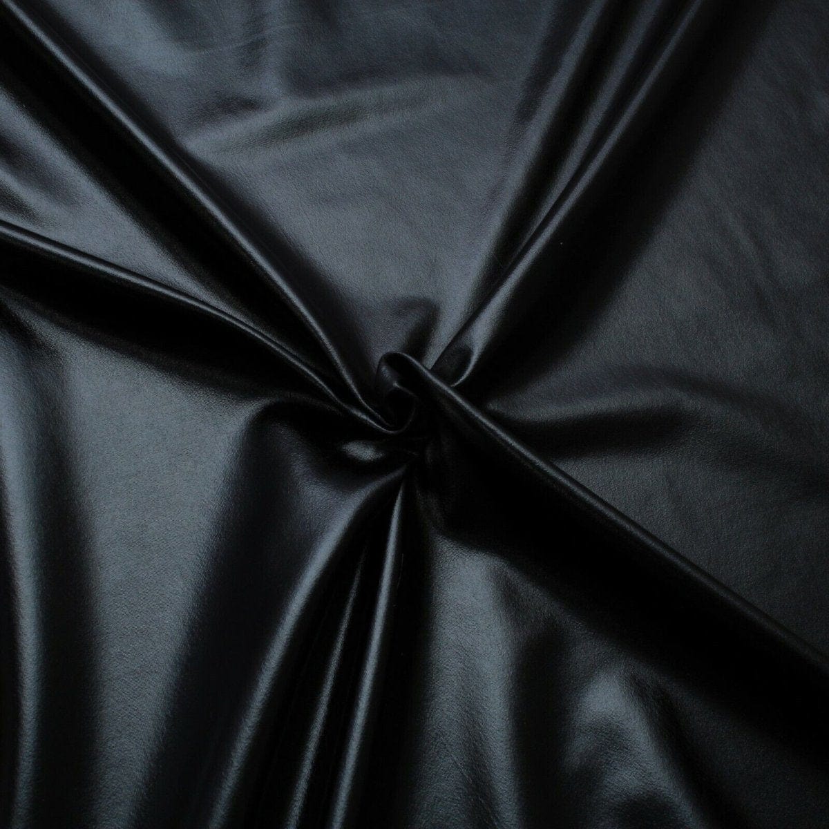 Pound A Metre Full Metre / Black Premium Quality Plain Stretch Metallic Lycra 55" Wide - Variations Available