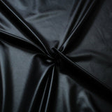 Pound A Metre Full Metre / Black Premium Quality Plain Stretch Metallic Lycra 55" Wide - Variations Available