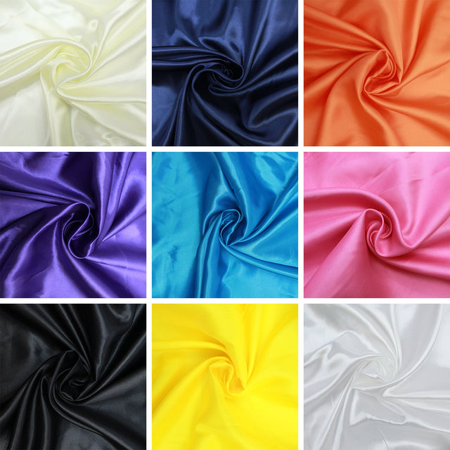 Premium Quality Polyester Satin 60" - Variations Available - Pound A Metre