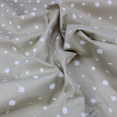 Premium Quality Printed 100% Cotton Twill 58” Light Brown - Pound A Metre