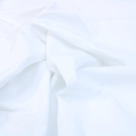 Premium Quality Super Wide Cotton Blend Sheeting, 'Pearl White', 94" Wide - Pound A Metre