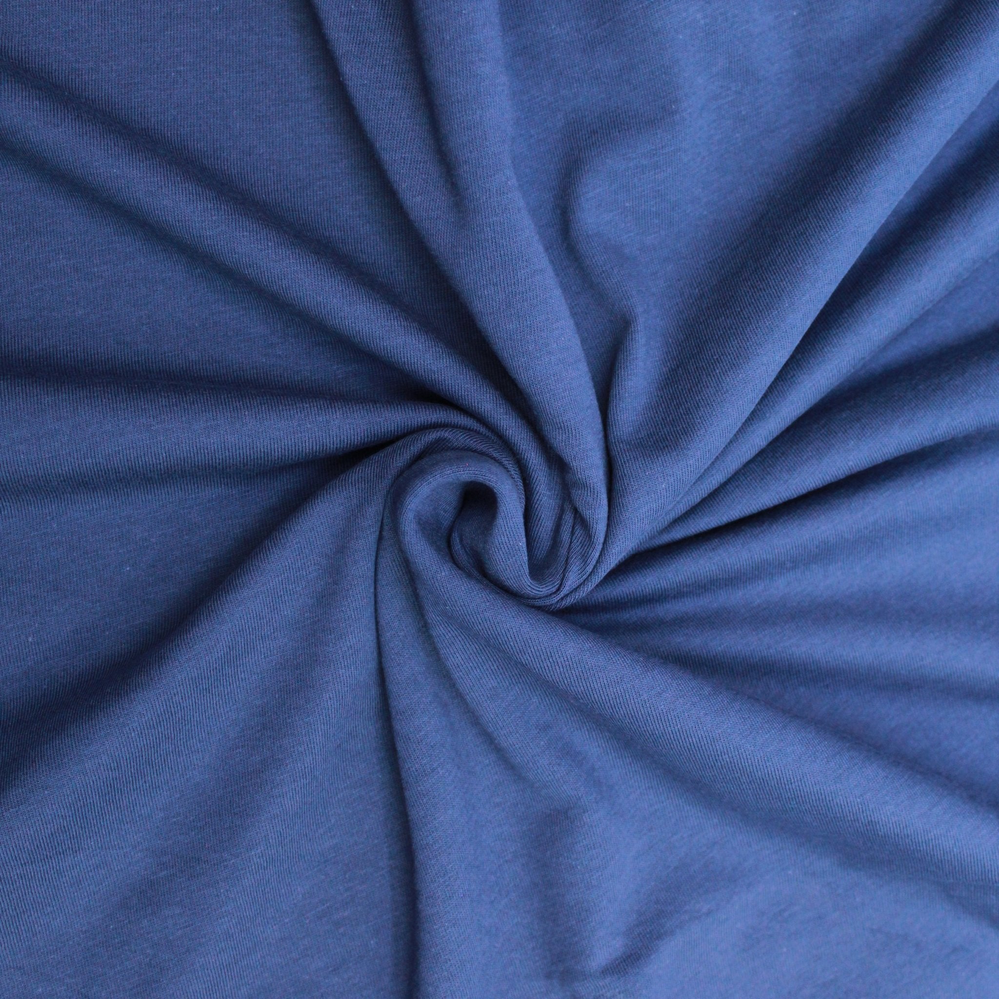 Premium Single Jersey Combed Cotton - Marine Blue - Pound A Metre