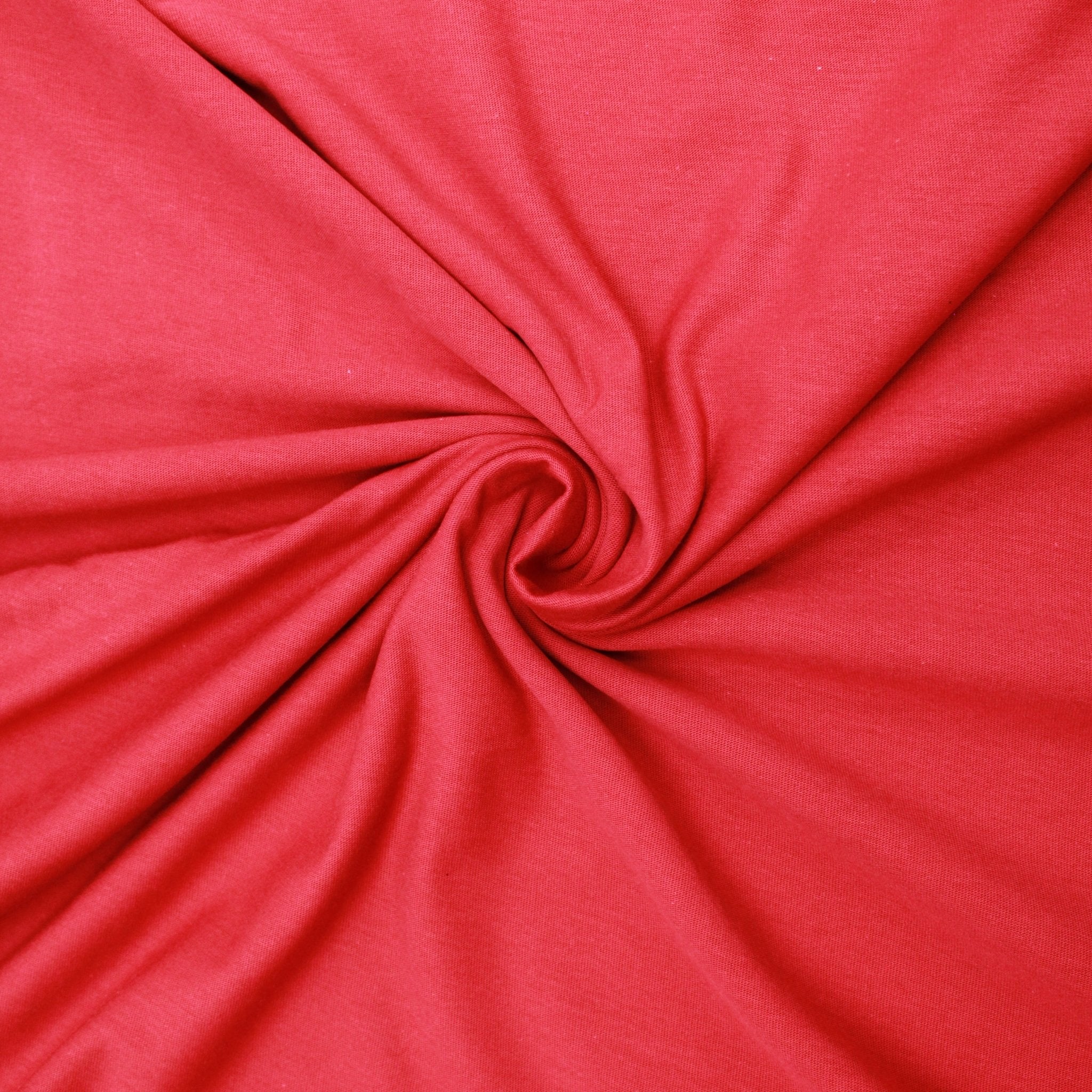 Premium Single Jersey Combed Cotton - Red - Pound A Metre