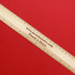 Premium Single Jersey Combed Cotton - Red - Pound A Metre