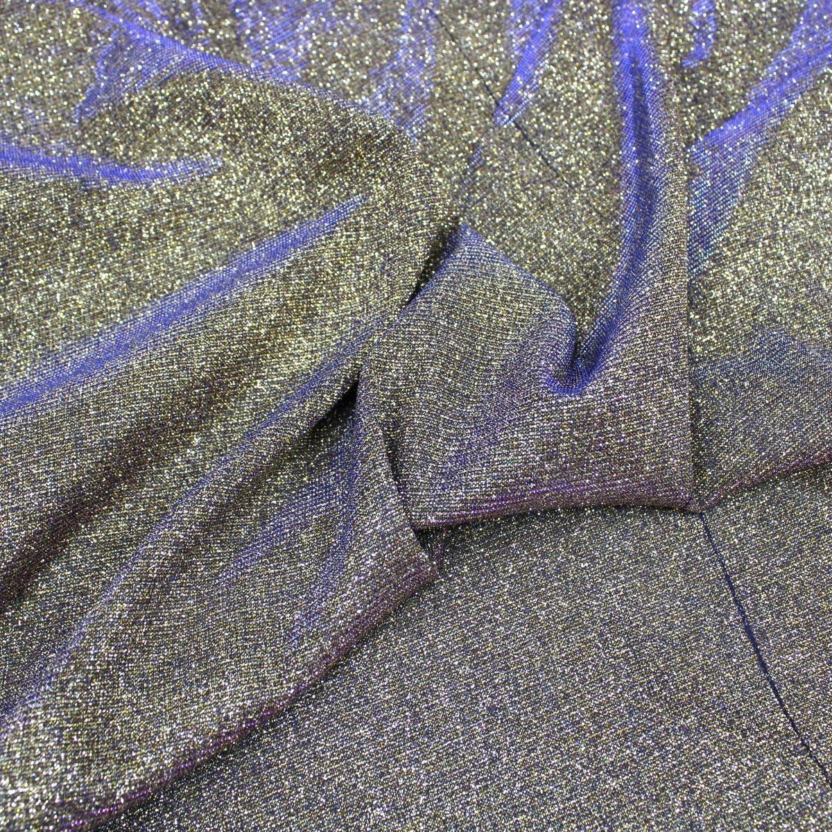 Premium Sparkle Glitter Stretch Moonlight 55’ Wide Gold - Pound A Metre