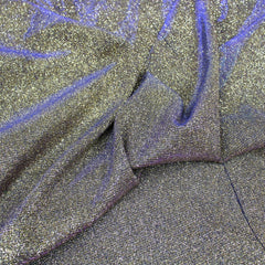 Premium Sparkle Glitter Stretch Moonlight 55’ Wide Gold - Pound A Metre