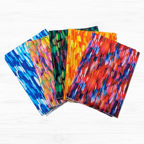 Printed Cotton Fabric Bundle- Oil Paint Strokes (2.5 Metres or 5 Metres) - Pound A Metre
