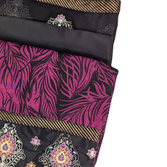 7.25 Metre Co-Ord Bundle- Purple & Black Baroque