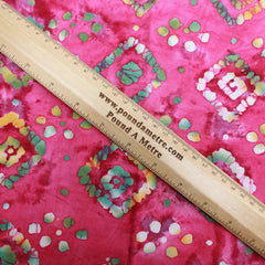 Quality 100% Cotton, Premium Batik, Diamond Splash 45" Wide Pink - Pound A Metre