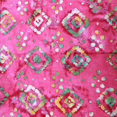 Quality 100% Cotton, Premium Batik, Diamond Splash 45" Wide Pink - Pound A Metre