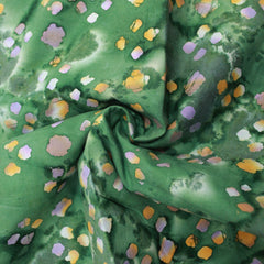 Quality 100% Cotton, Premium Batik, Diamond Spots 45" Wide Green - Pound A Metre