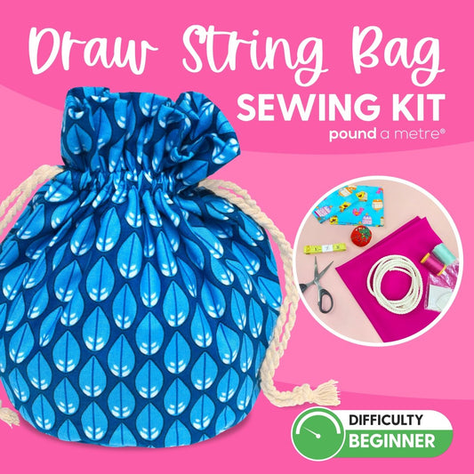 Sewing Kit- Make Your Own Drawstring Bag - Pound A Metre