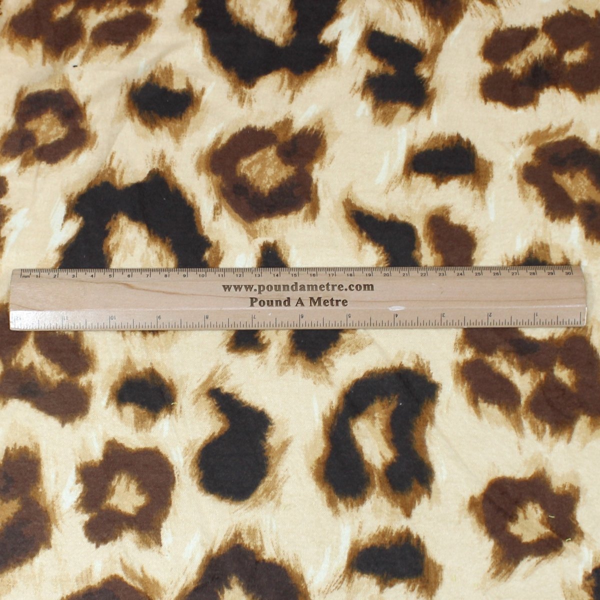 Soft Cheetah Brushed Cotton 45” Wide - Pound A Metre