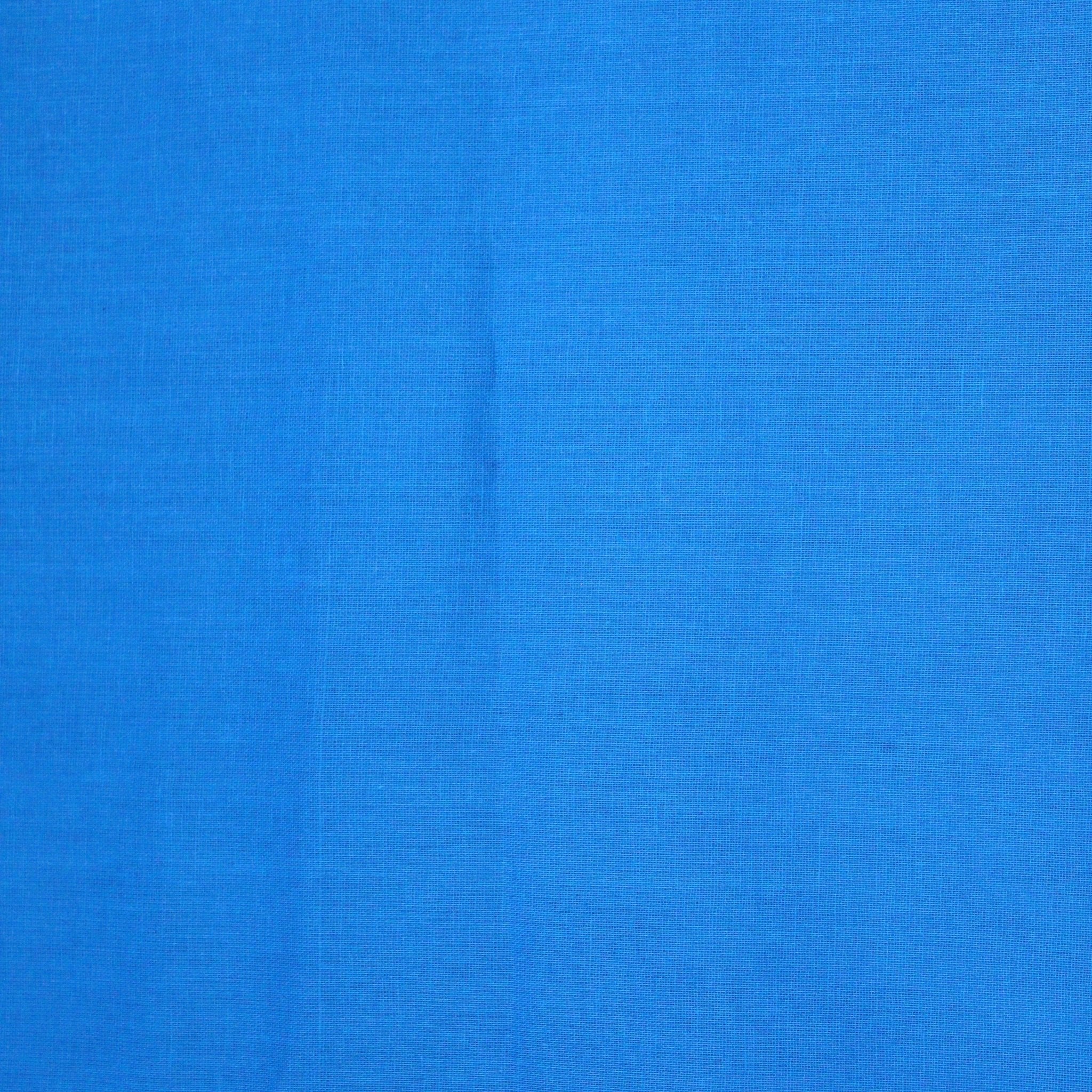 Soft Cotton Muslin - Blue (Colour: 142) 44" Wide - Pound A Metre