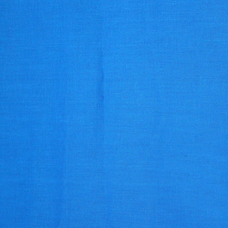 Pound A Metre Full Metre Soft Cotton Muslin - Blue (Colour: 142) 44" Wide