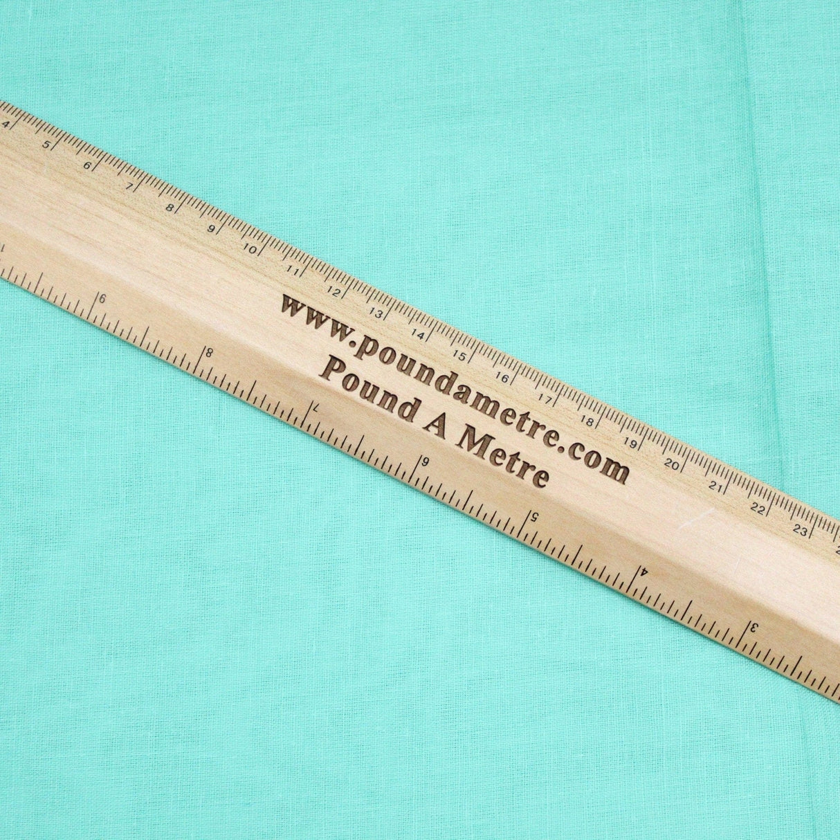 Pound A Metre Full Metre Soft Cotton Muslin - Light Turquoise (Colour: 93) 44" Wide