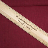 Pound A Metre Full Metre Soft Cotton Muslin - Maroon (Colour: 82) 44" Wide