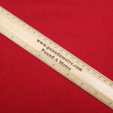 Pound A Metre Full Metre Soft Cotton Muslin - Red (Colour: 80) 44" Wide