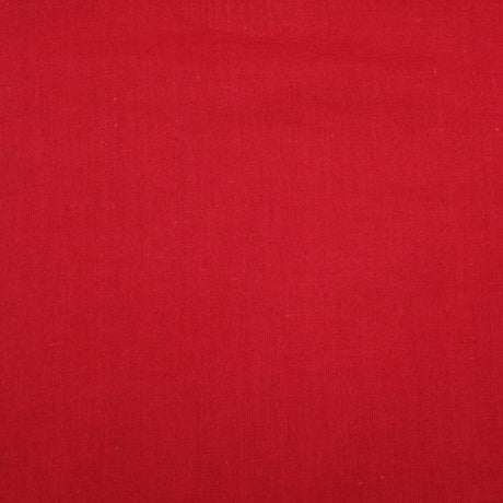 Pound A Metre Full Metre Soft Cotton Muslin - Red (Colour: 80) 44" Wide