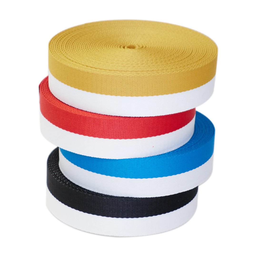 Stripe Cotton Tape Webbing: For Bag Strapping- 40mm - Pound A Metre