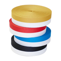 Stripe Cotton Tape Webbing: For Bag Strapping- 40mm - Pound A Metre